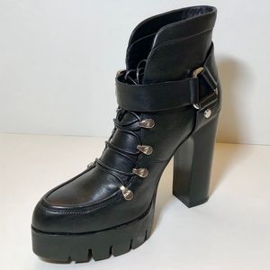 ZARA lace up platform boot